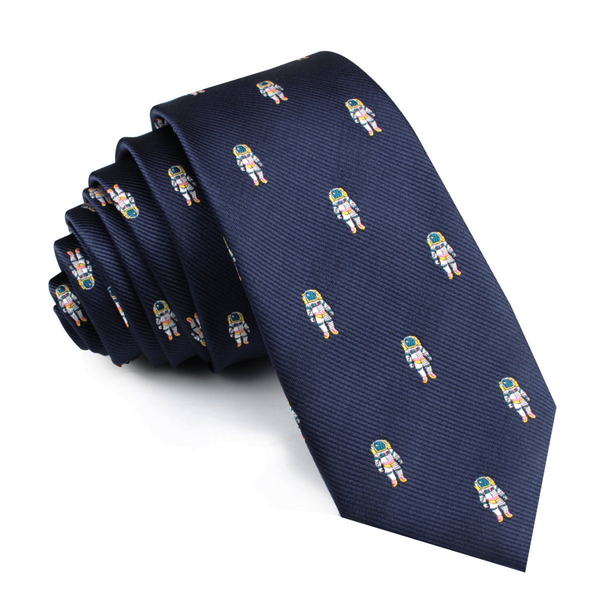 Man on the Moon Space Suit Skinny Tie