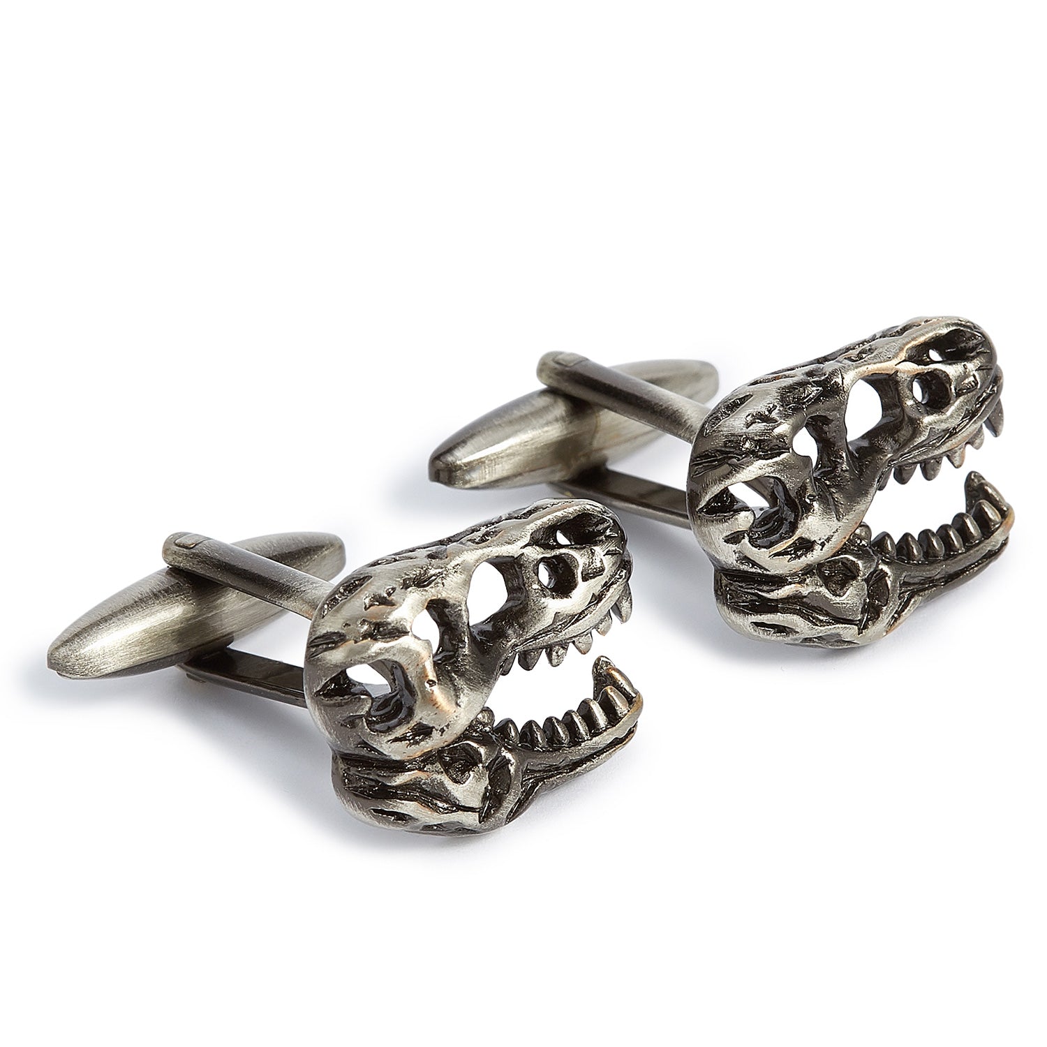 Lost Kingdom Dinosaur T-Rex Skull Cufflinks