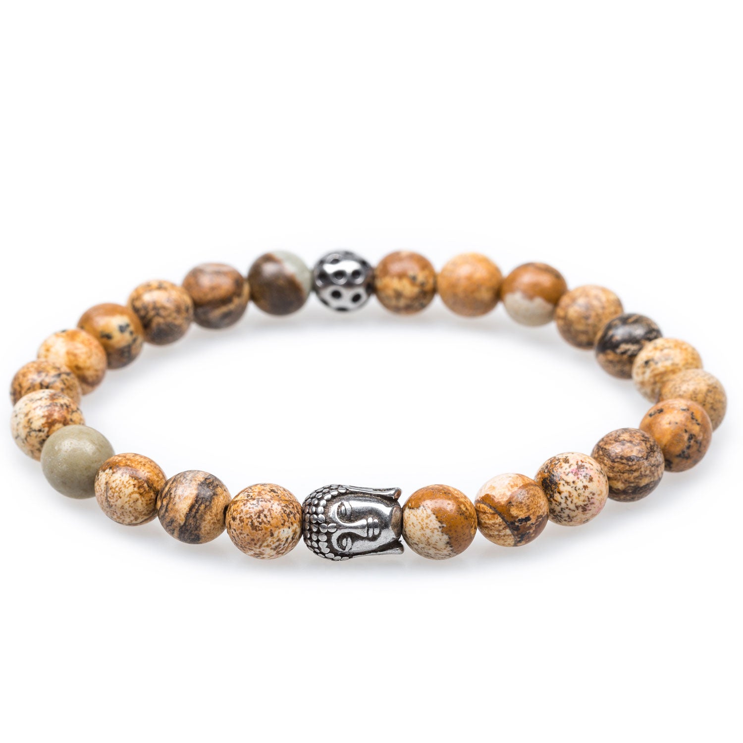 Mahayana Yellow Agate Buddha Bracelet