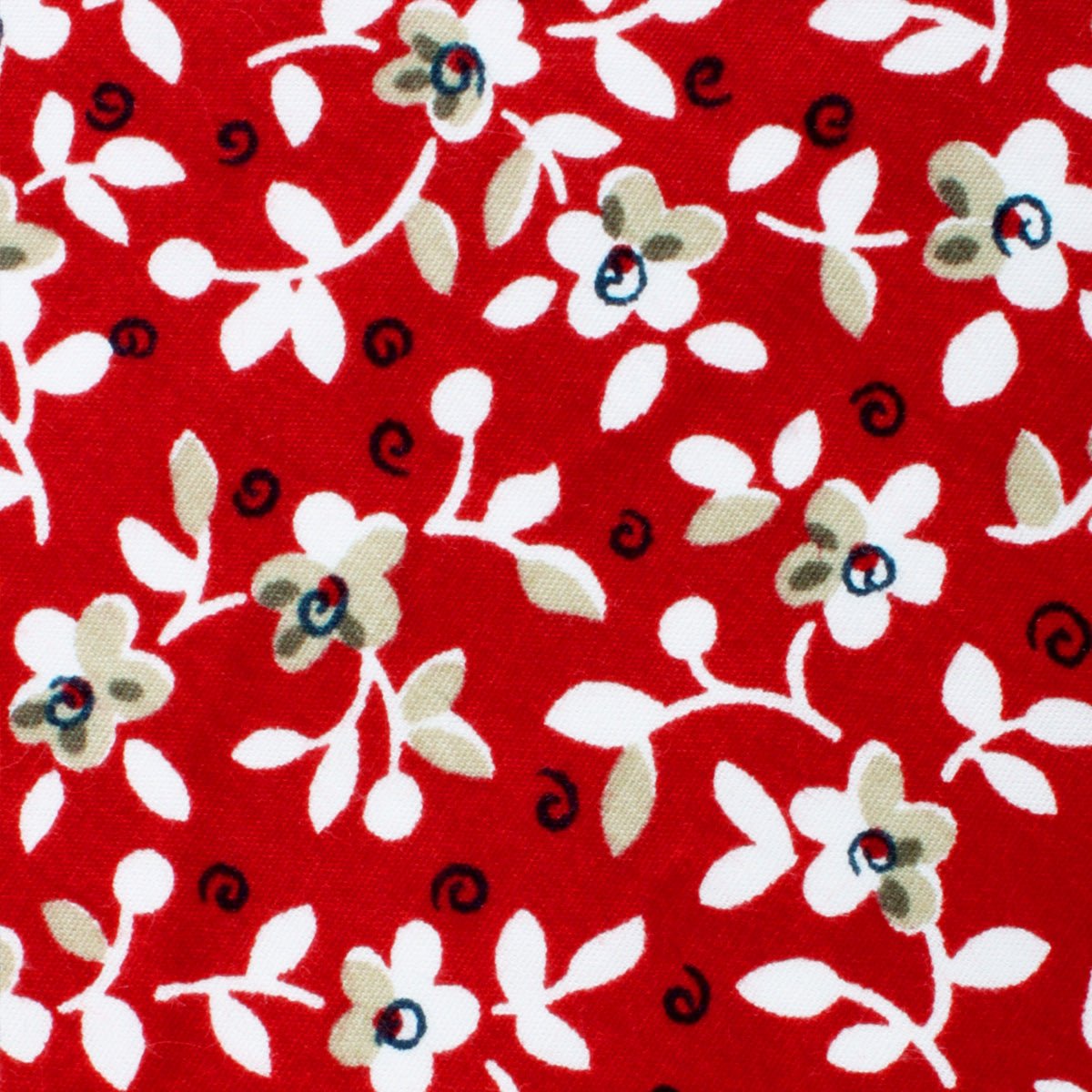 Fabric Swatch (Y275) - Yukata Red Floral