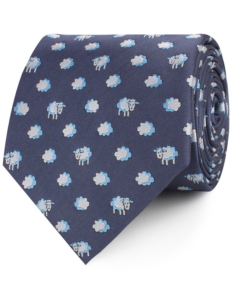 Sleepy Sheep Grey Necktie