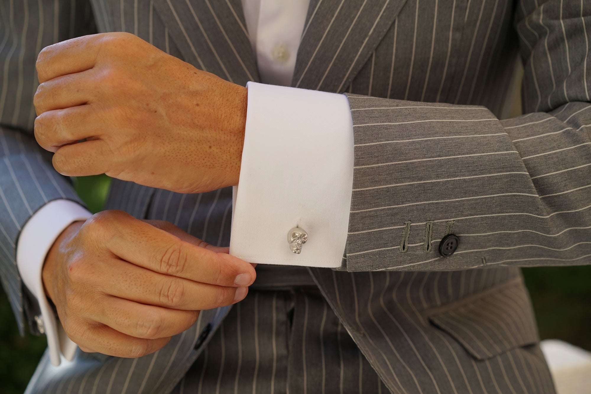 Silver Skull Cufflinks