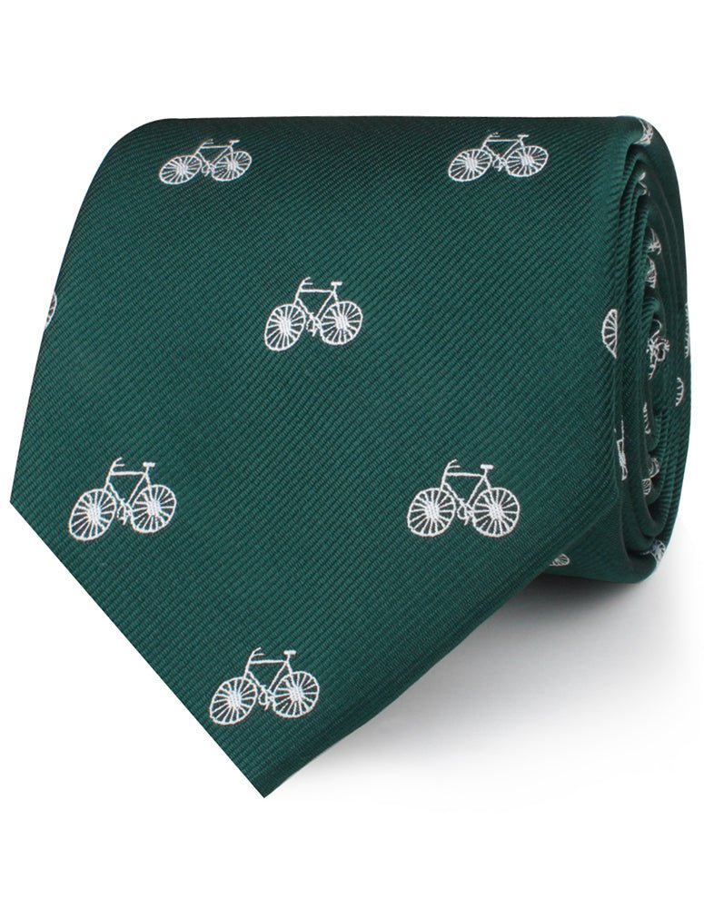 Dark Green French Bicycle Necktie