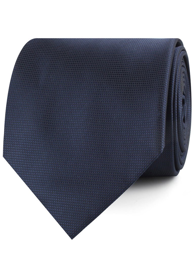 Trivieres Navy Blue Diamond Necktie