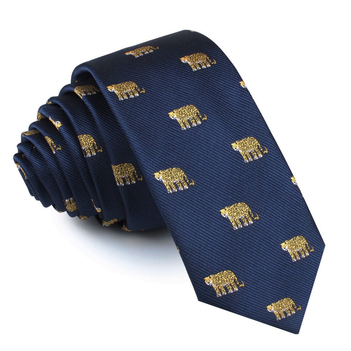 African Cheetah Skinny Tie