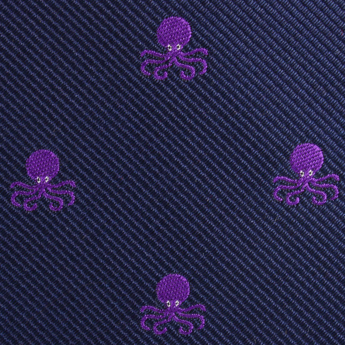 Purple Octopus Pocket Square