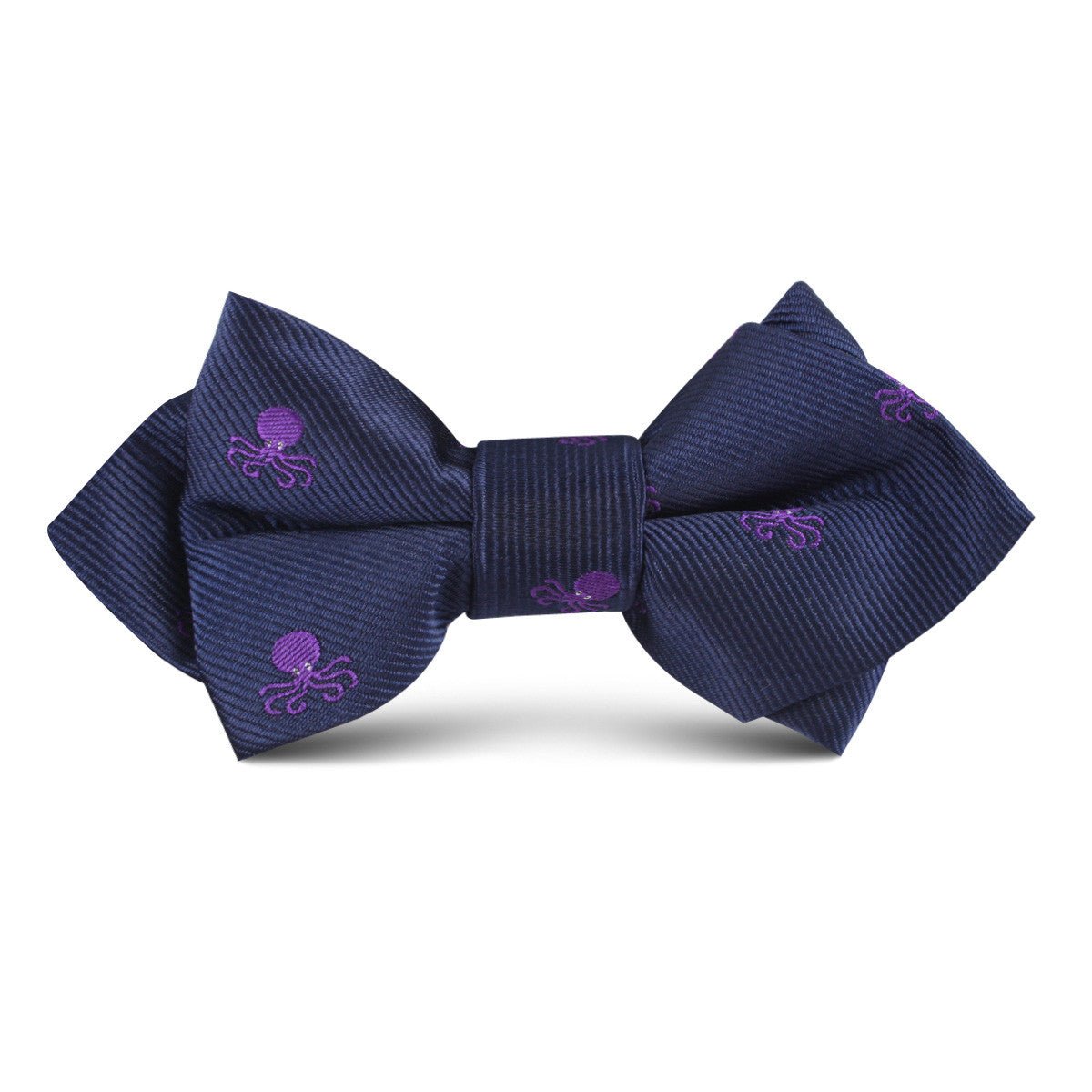 Purple Octopus Kids Diamond Bow Tie