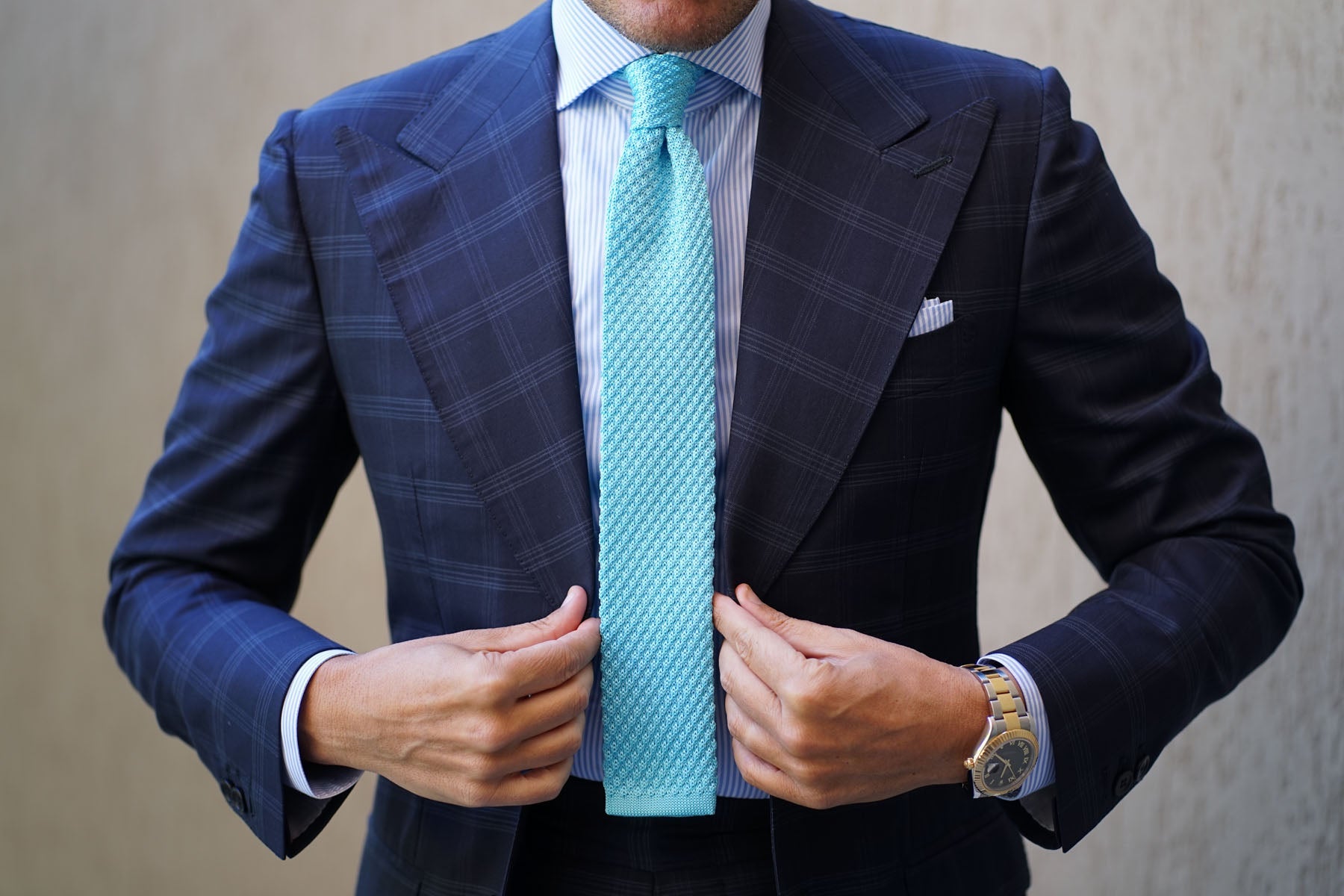 Butabi Sky Blue Knitted Tie