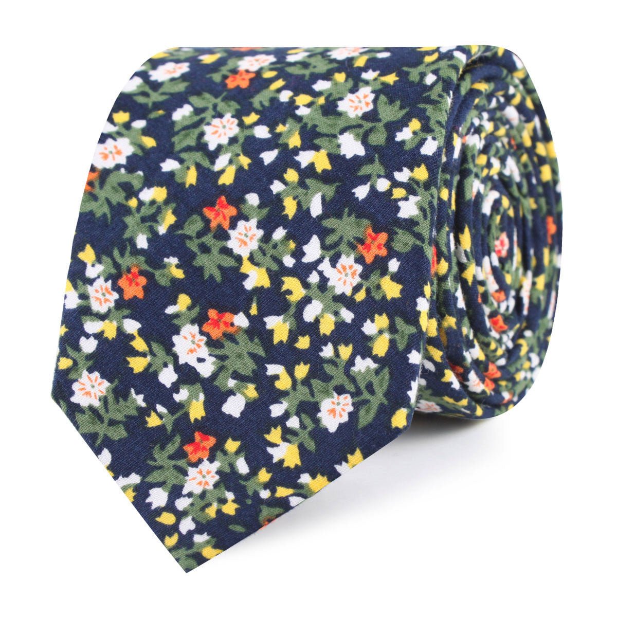 Anemone Floral Skinny Tie