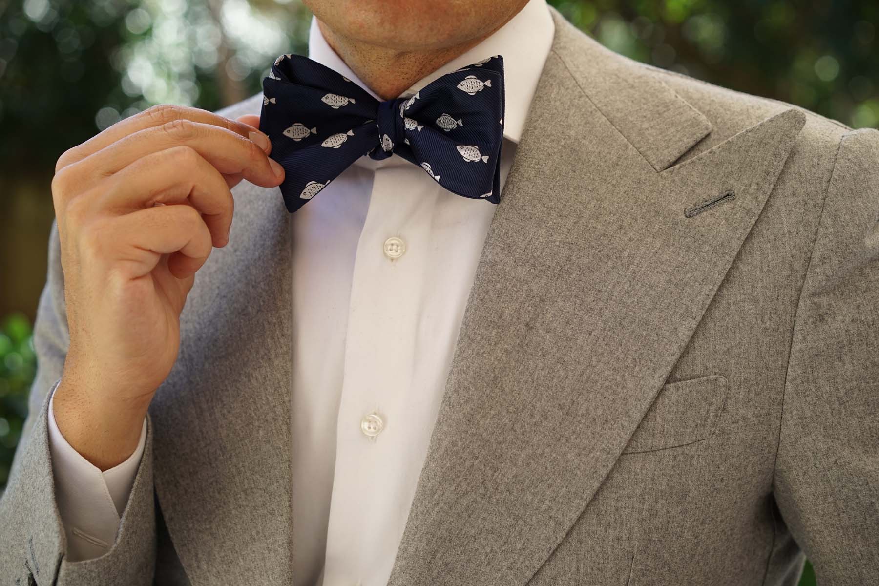 Deep Sea Fish Self Bow Tie