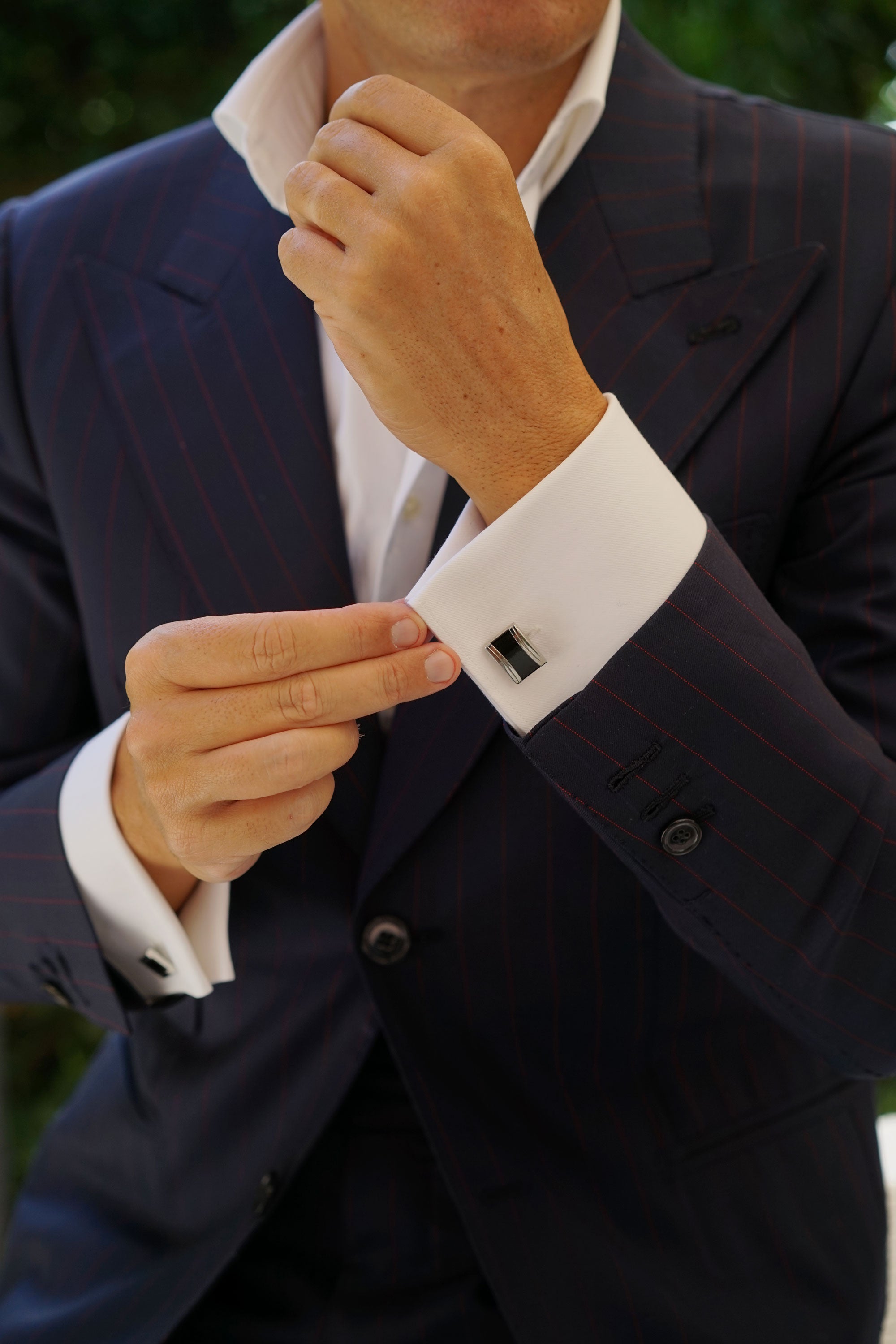 The Black Knight Rectangle Cufflinks