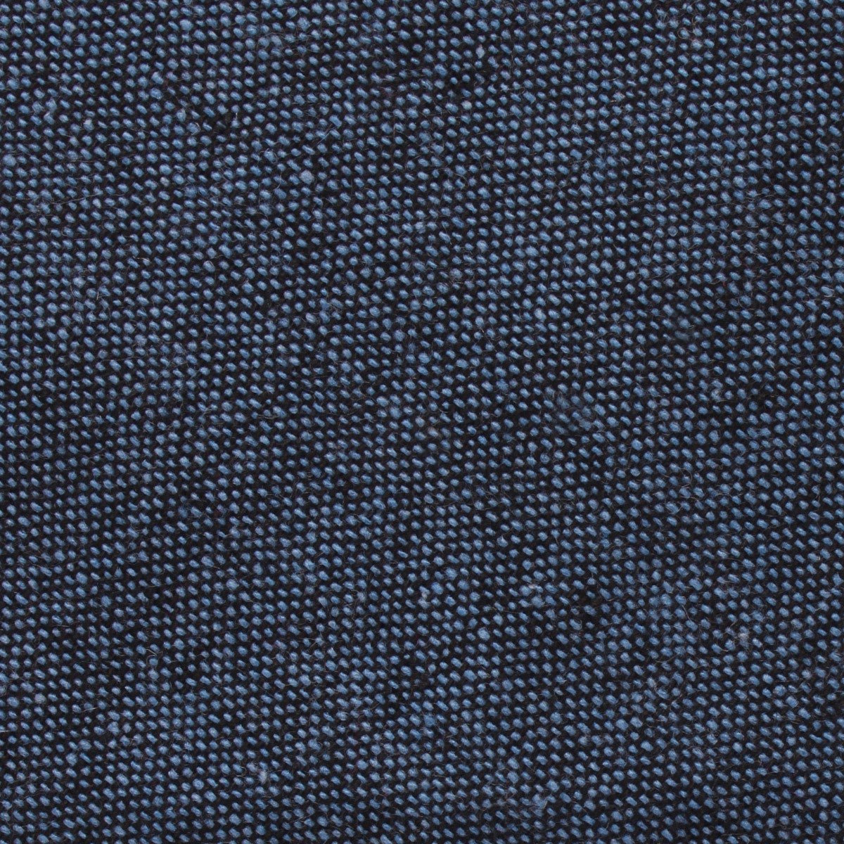 Blue & Black Textured Linen Blend Tie