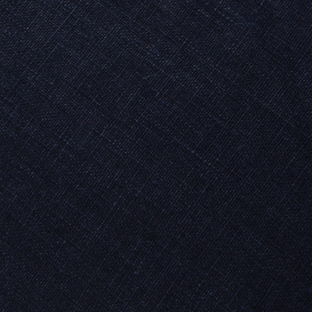 Dark Midnight Blue Linen Pocket Square