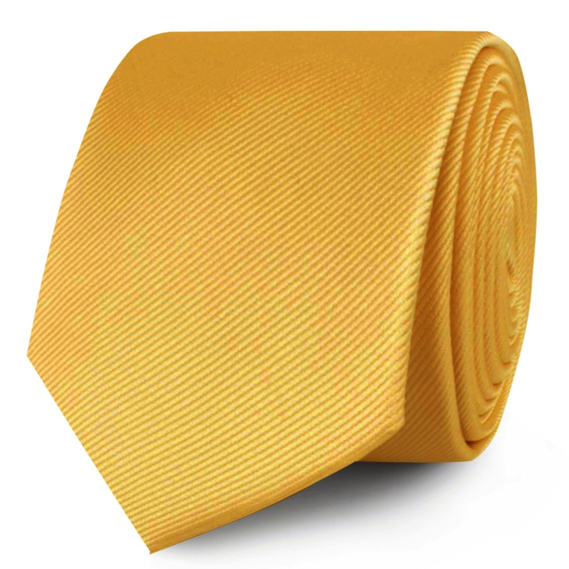 Honey Gold Yellow Twill Skinny Tie