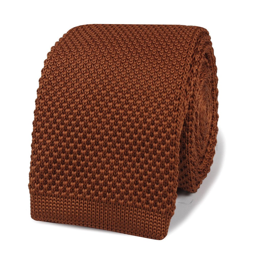 Giamatti Golden Brown Knitted Tie