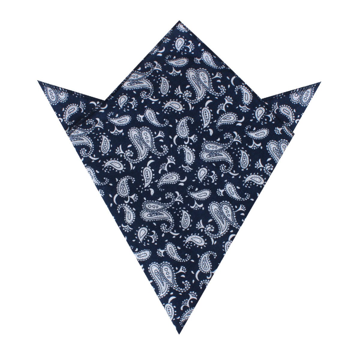 Moroccan Blue Paisley Pocket Square