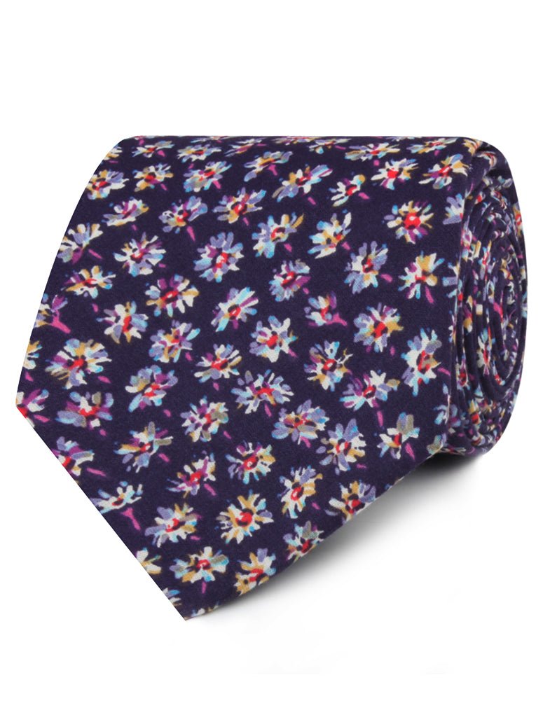 Culiacán Purple Floral Necktie