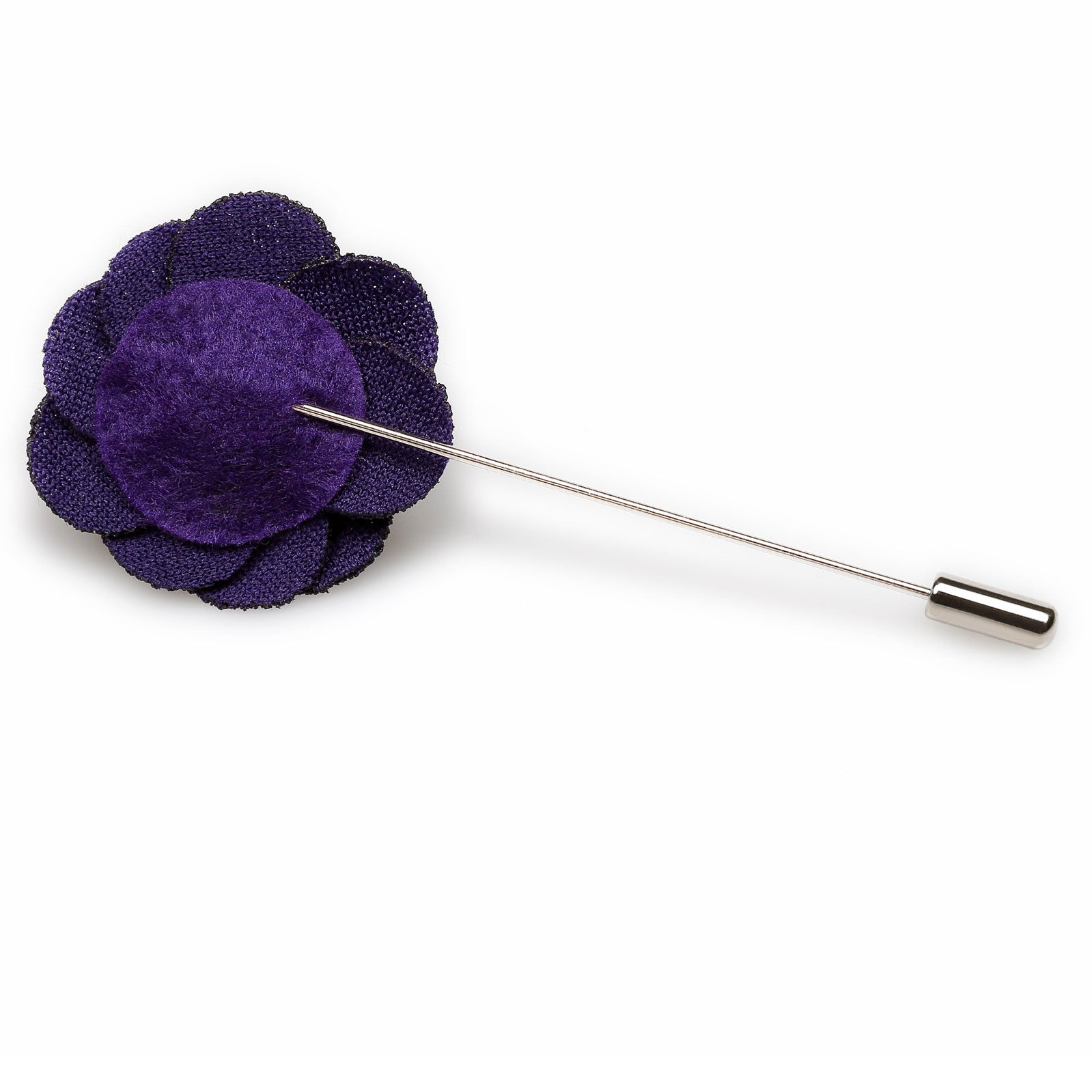 Plum Purple Mini Lapel Flower