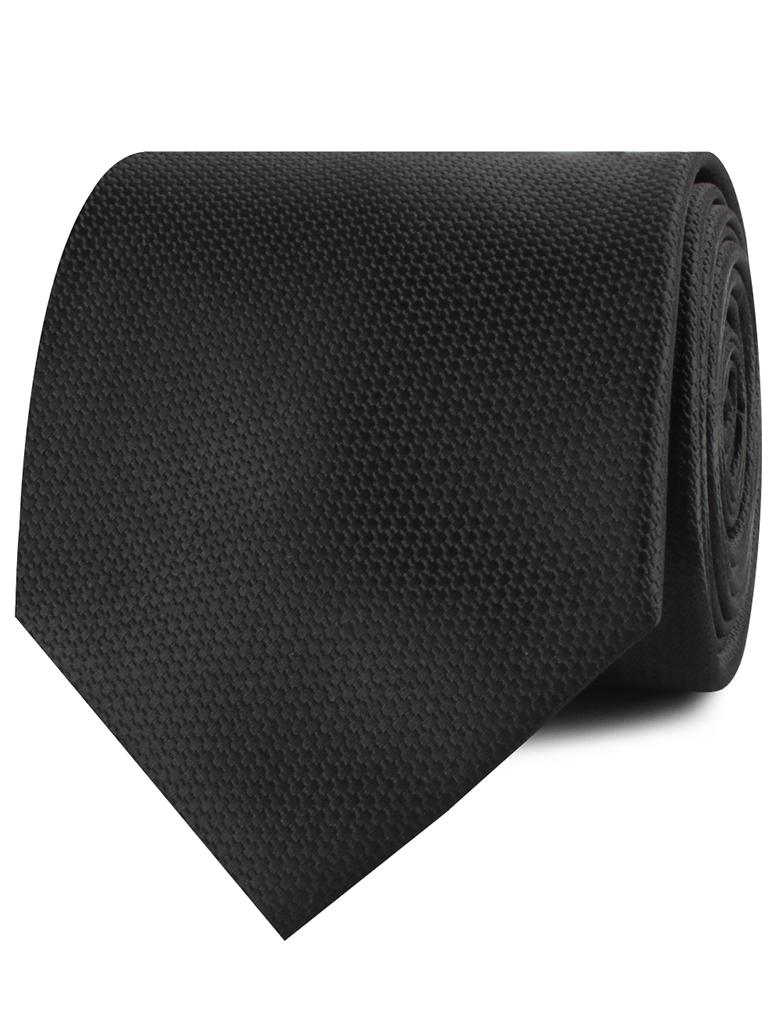 Black Basket Weave Necktie