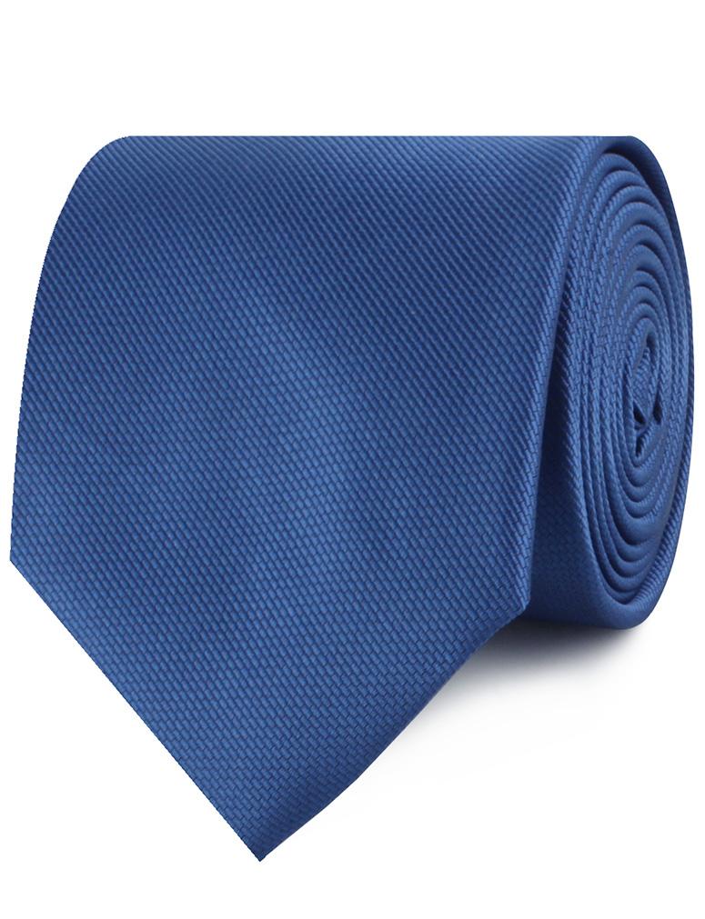 Ultramarine Classic Navy Blue Weave Necktie