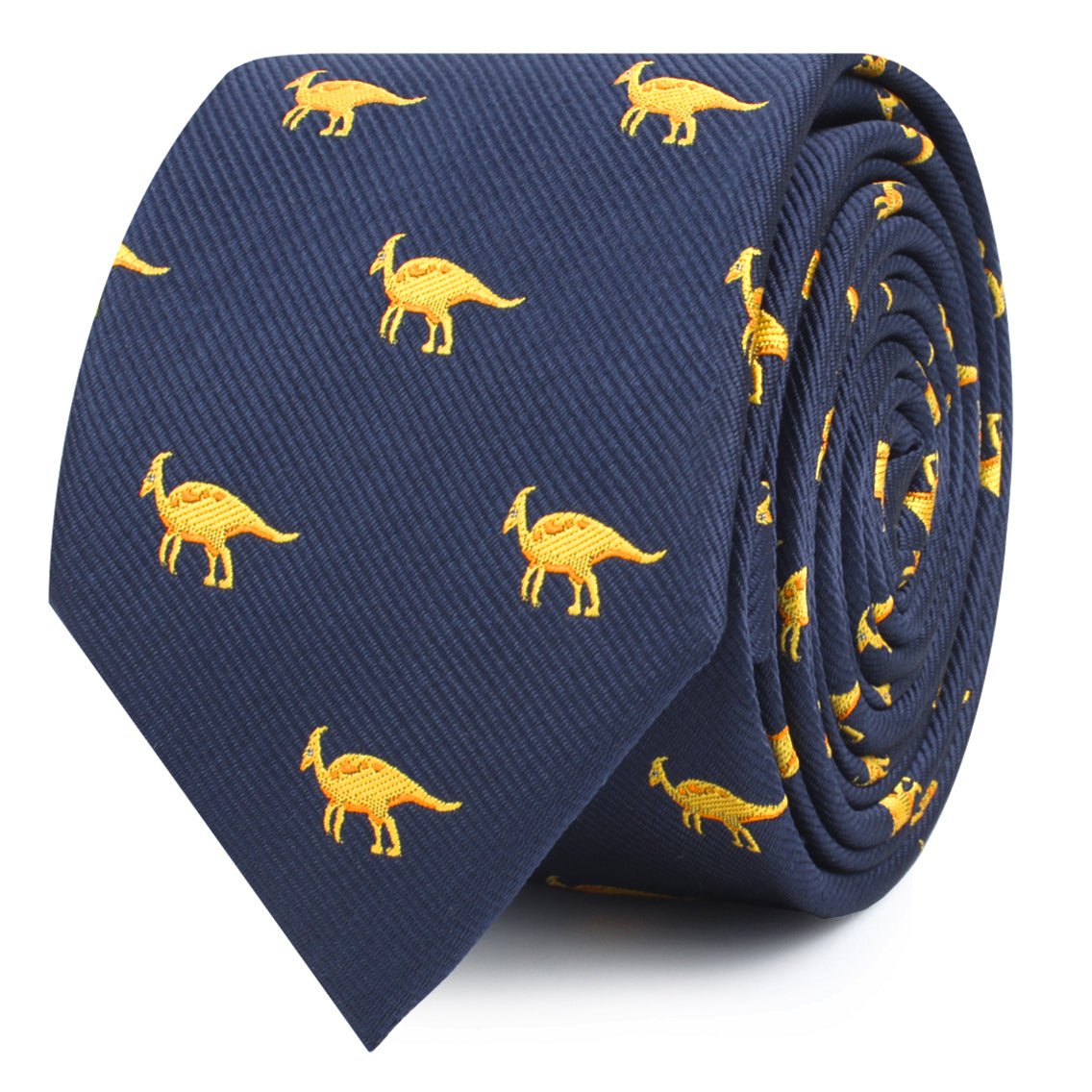 Parasaurolophus Dinosaurs Skinny Tie