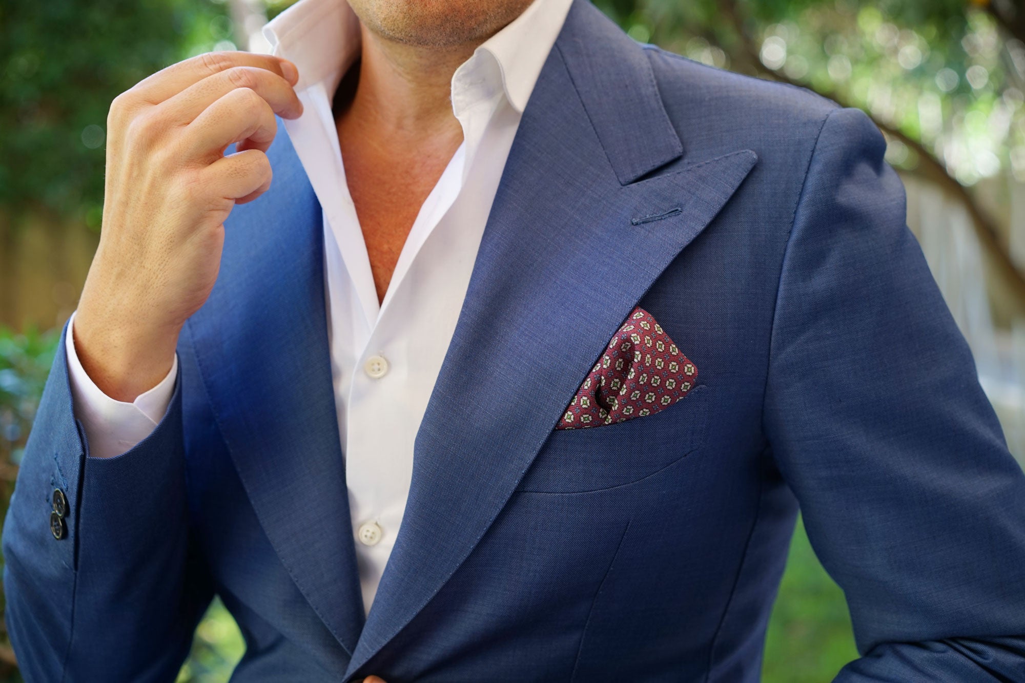 Chairman of The Board Wool Pocket Square