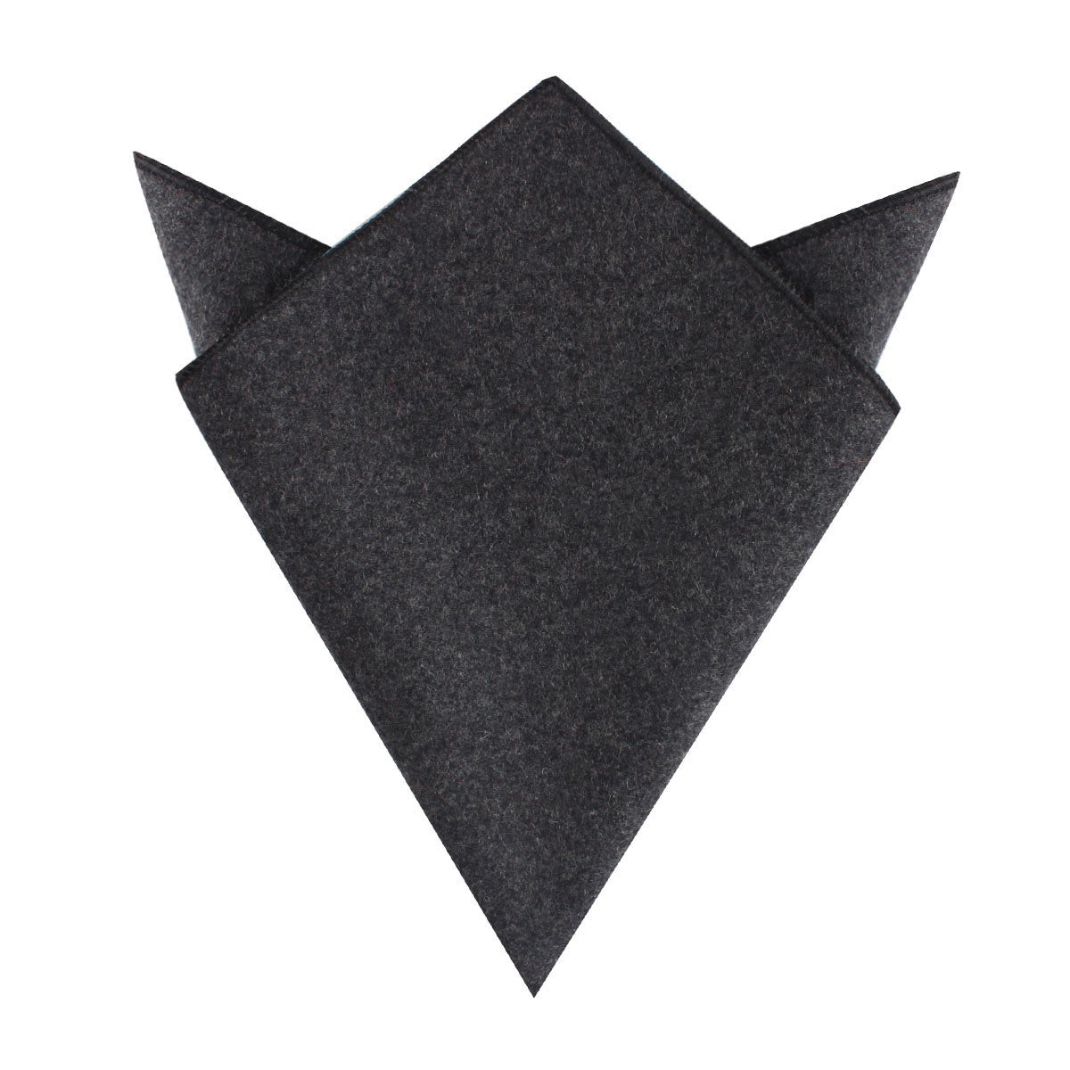 Charcoal Grey Dorset Wool Pocket Square