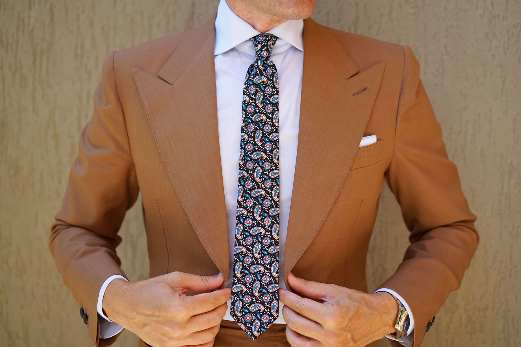 Turkmenistan Paisley Skinny Tie