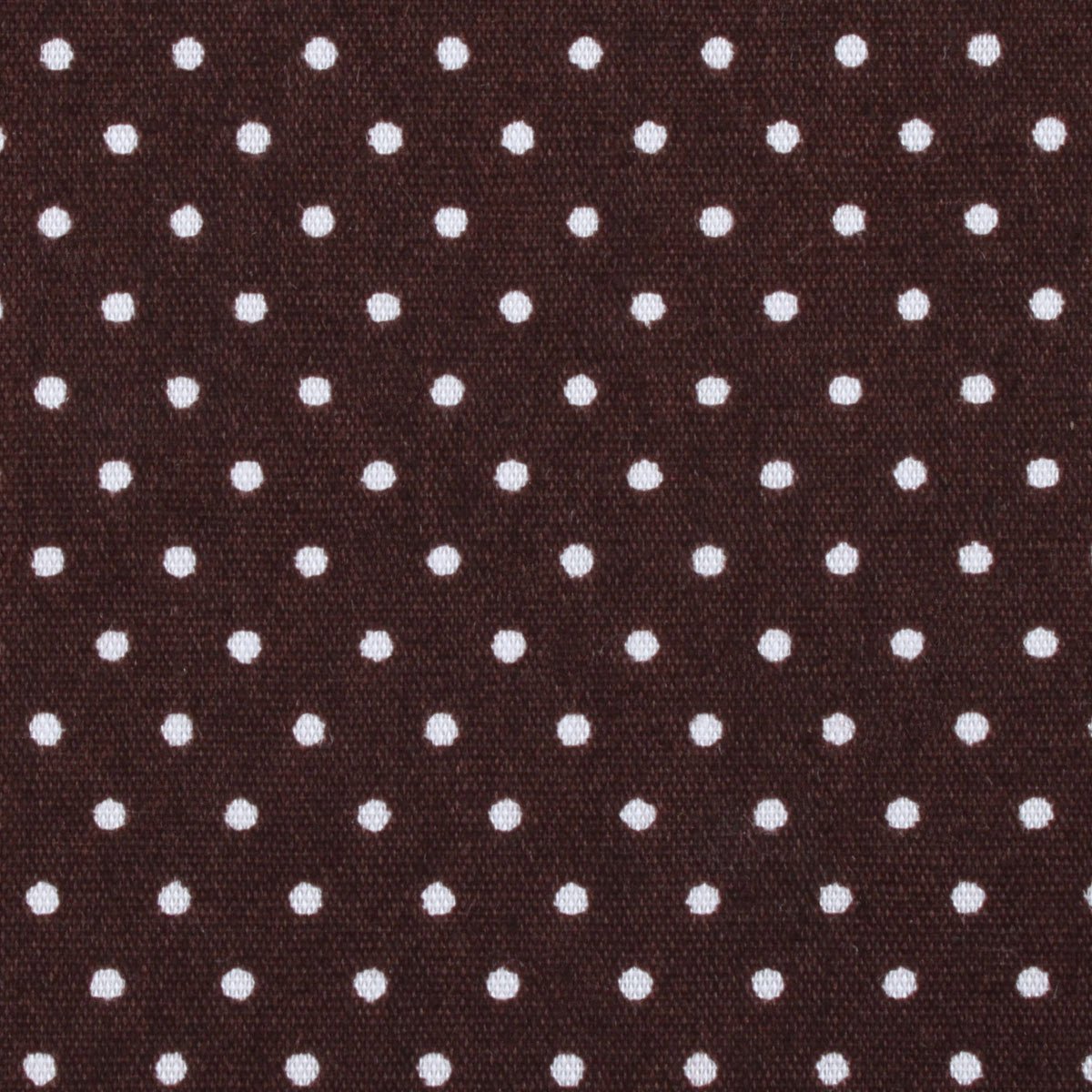 Lungo Brown Polkadot Cotton Self Bow Tie