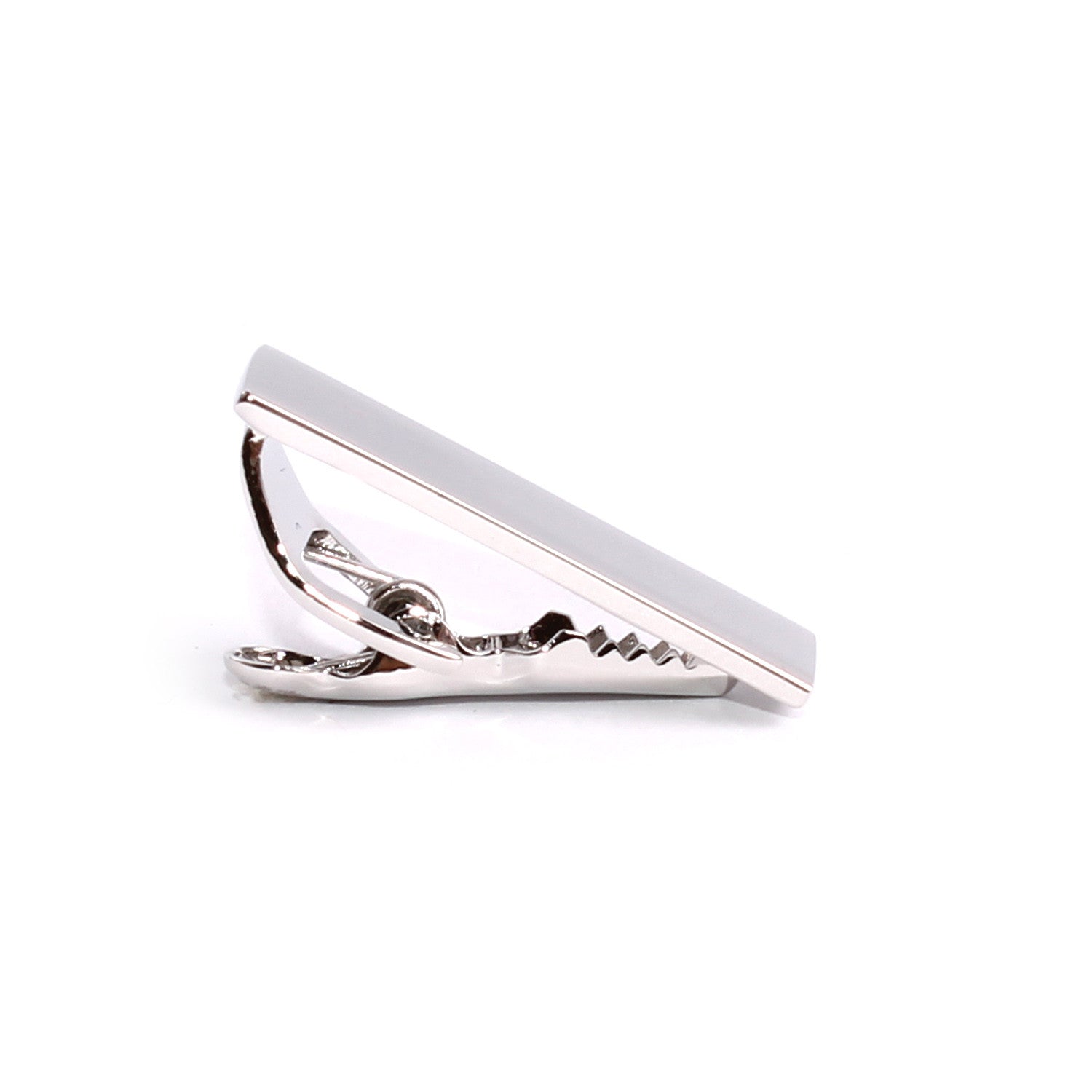 Mini Shining Silver Skinny Tie Bar