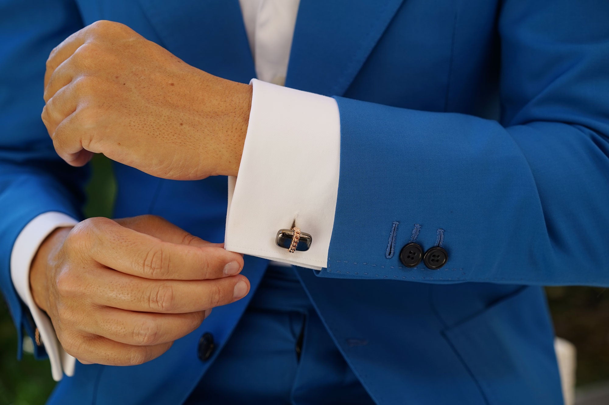 Yamaguchi Rose Gold Cufflinks