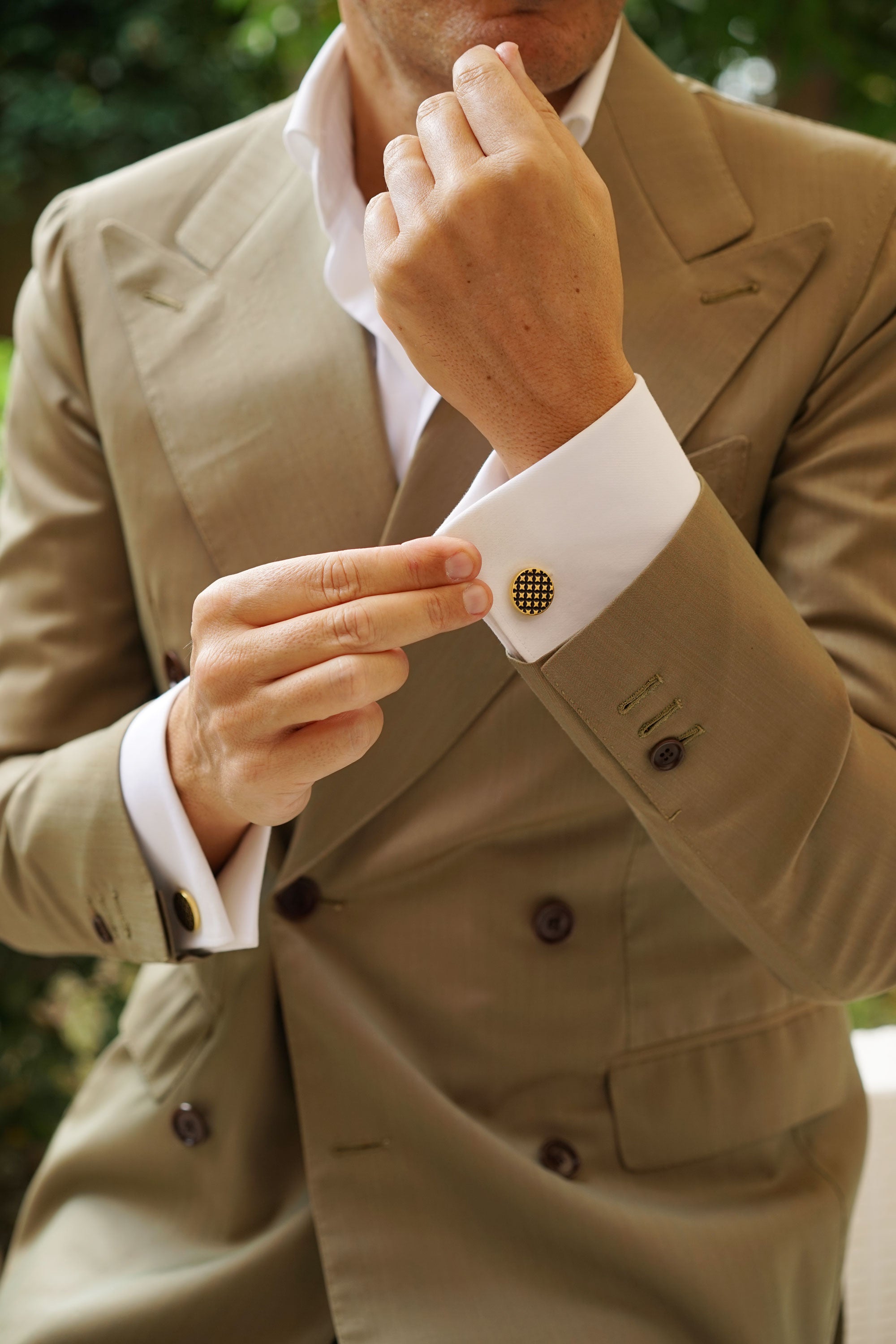 Gold Four Point Star Cufflinks