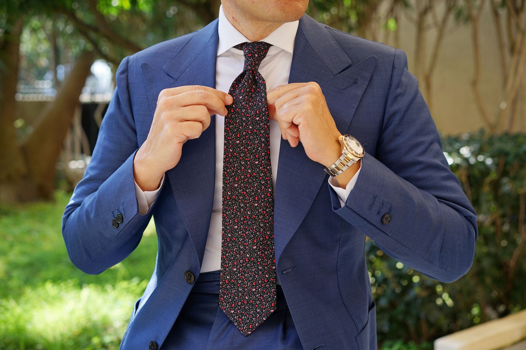 Macau Floral Necktie