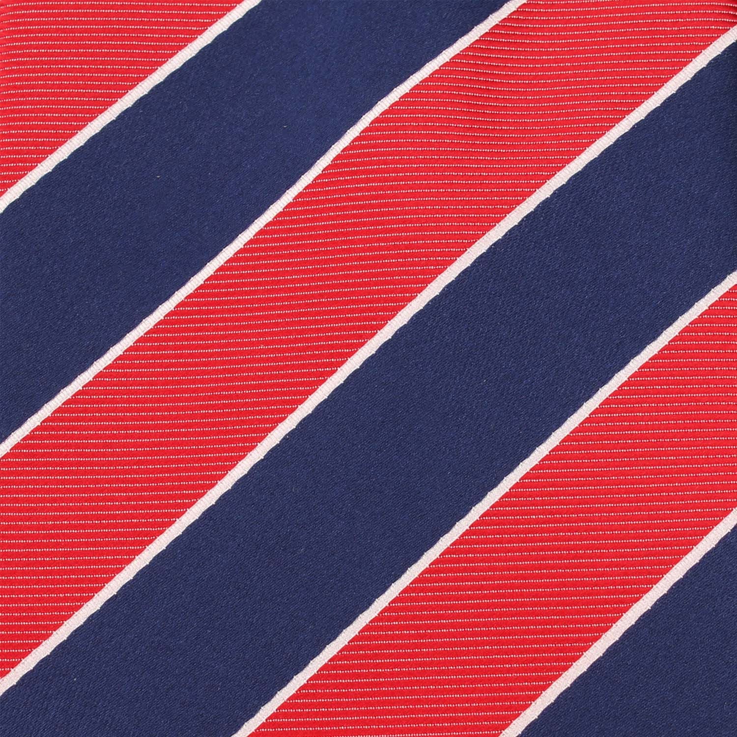 Navy Blue White and Red Diagonal - Bow Tie