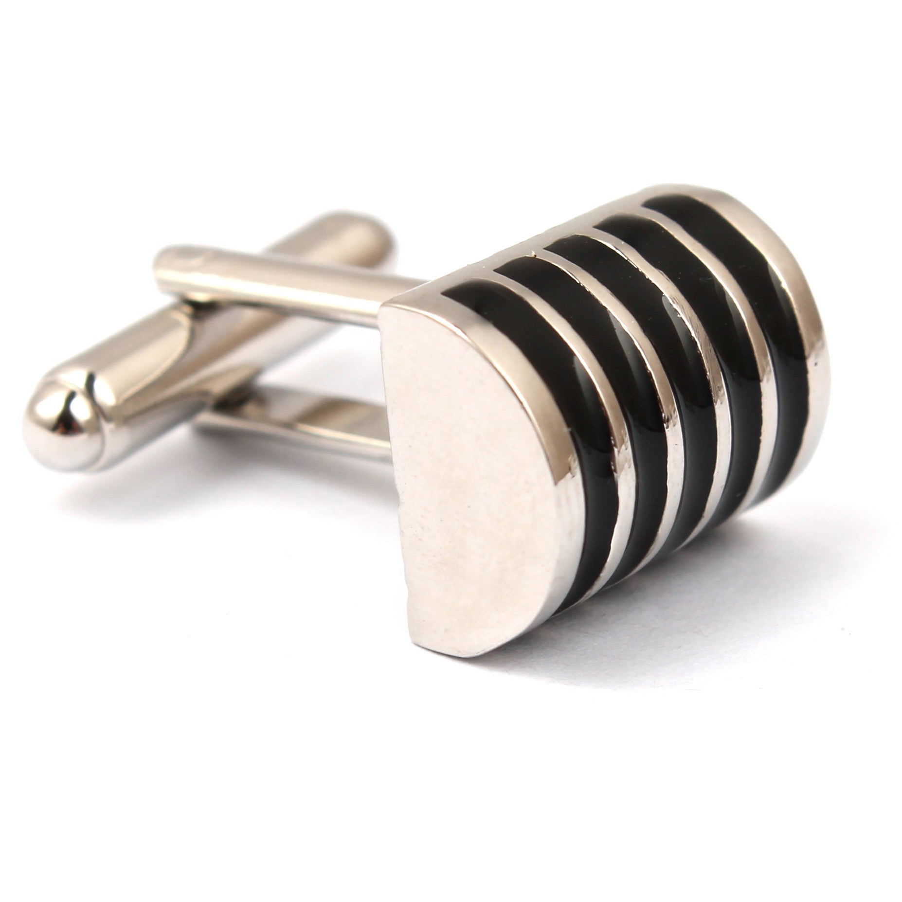 Black Horizontal Cufflinks