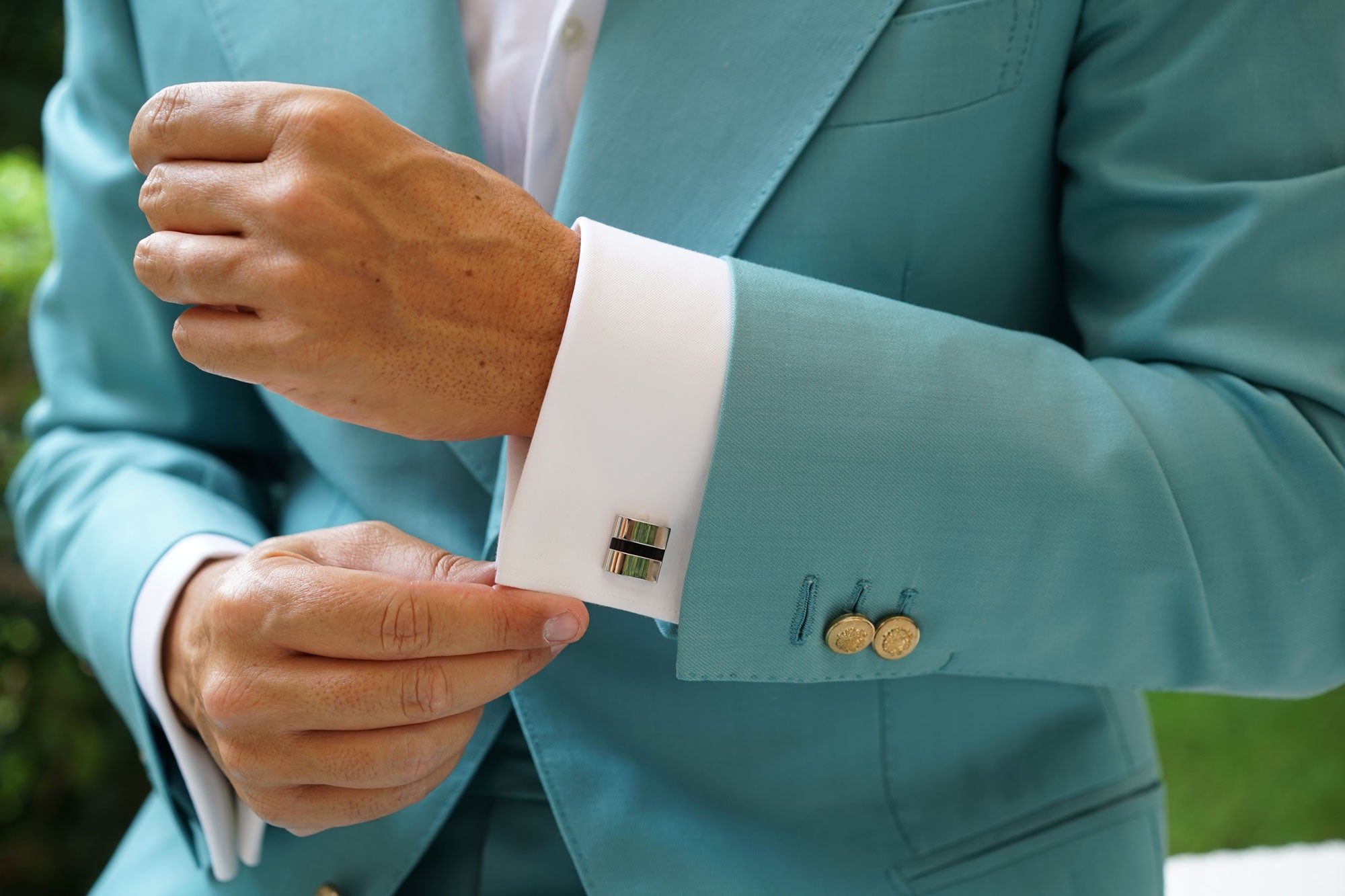 Silver Cyclops Cufflinks