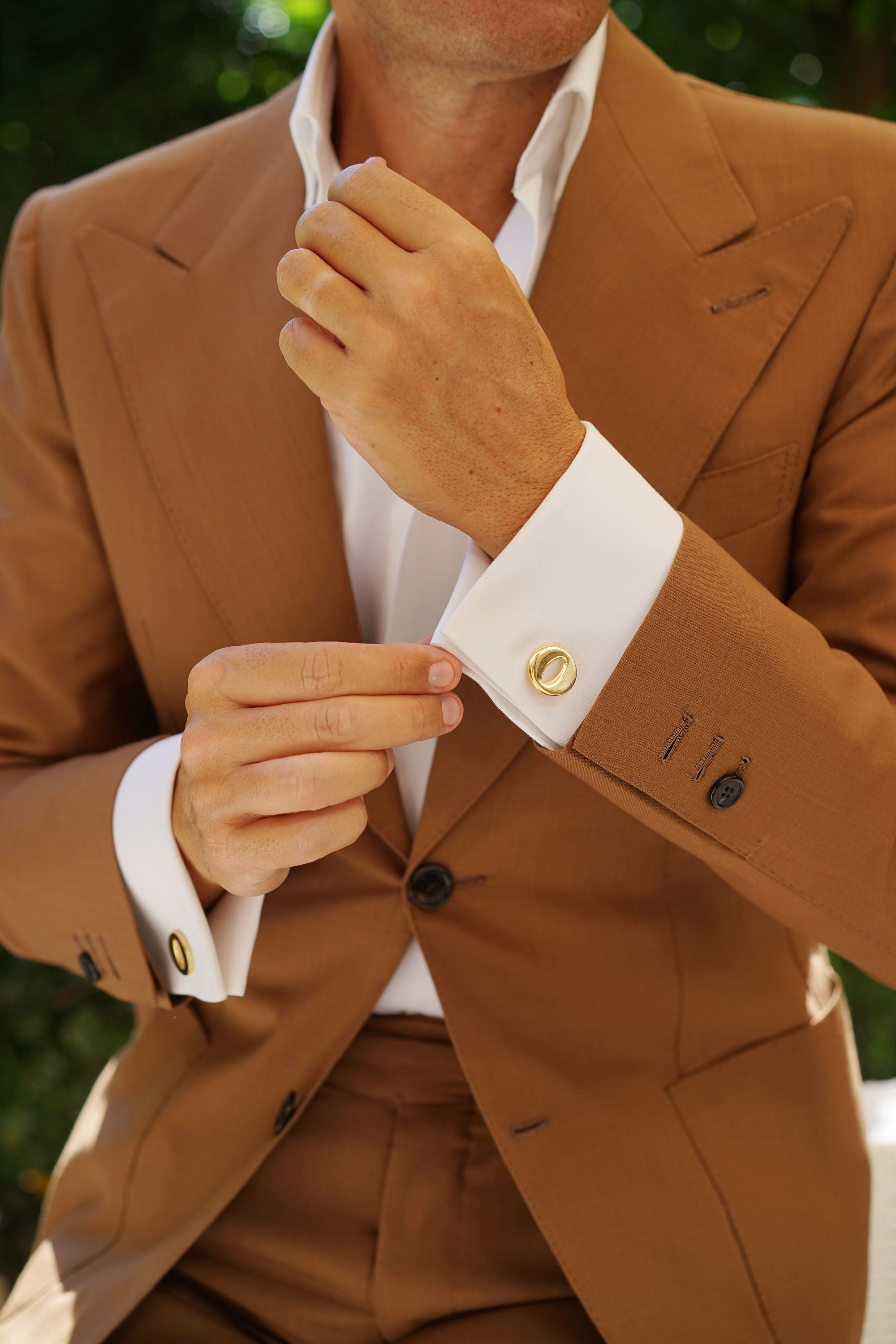 Letter O Gold Cufflinks