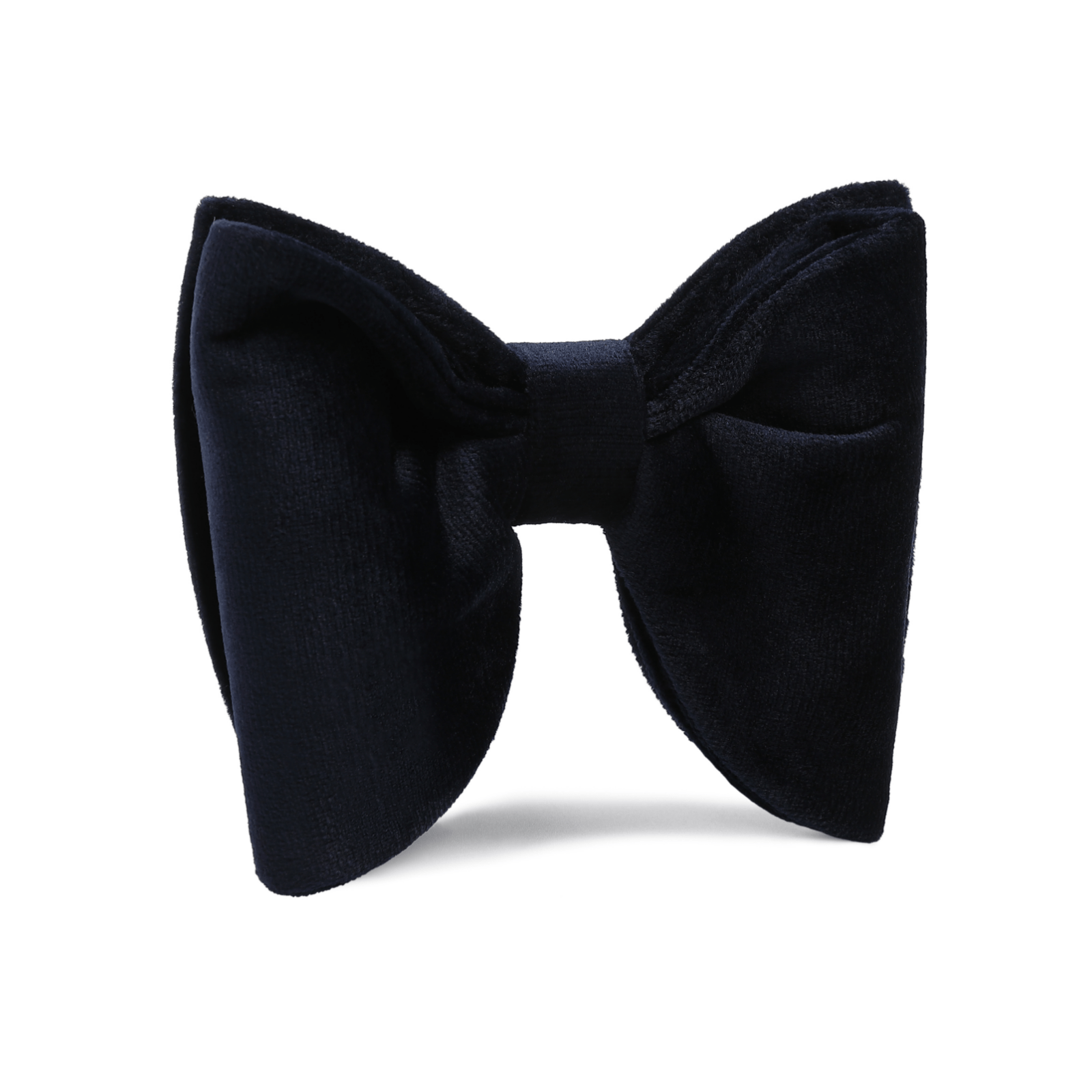 Navy Blue Bond Velvet Butterfly Bow Tie