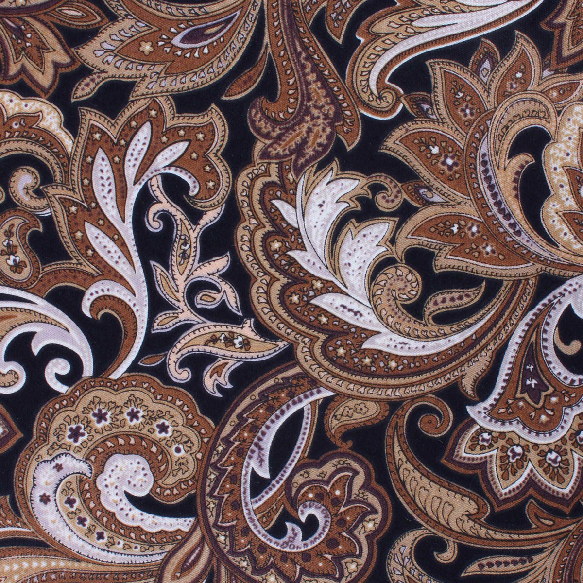 Filicudi Brown Paisley Self Bow Tie