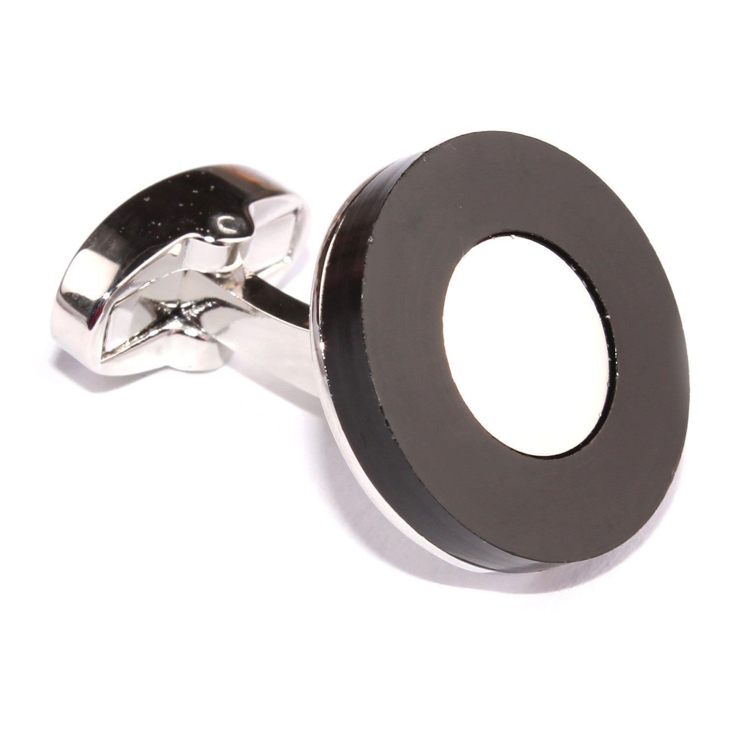 The Kingsman Black and Silver Cufflinks