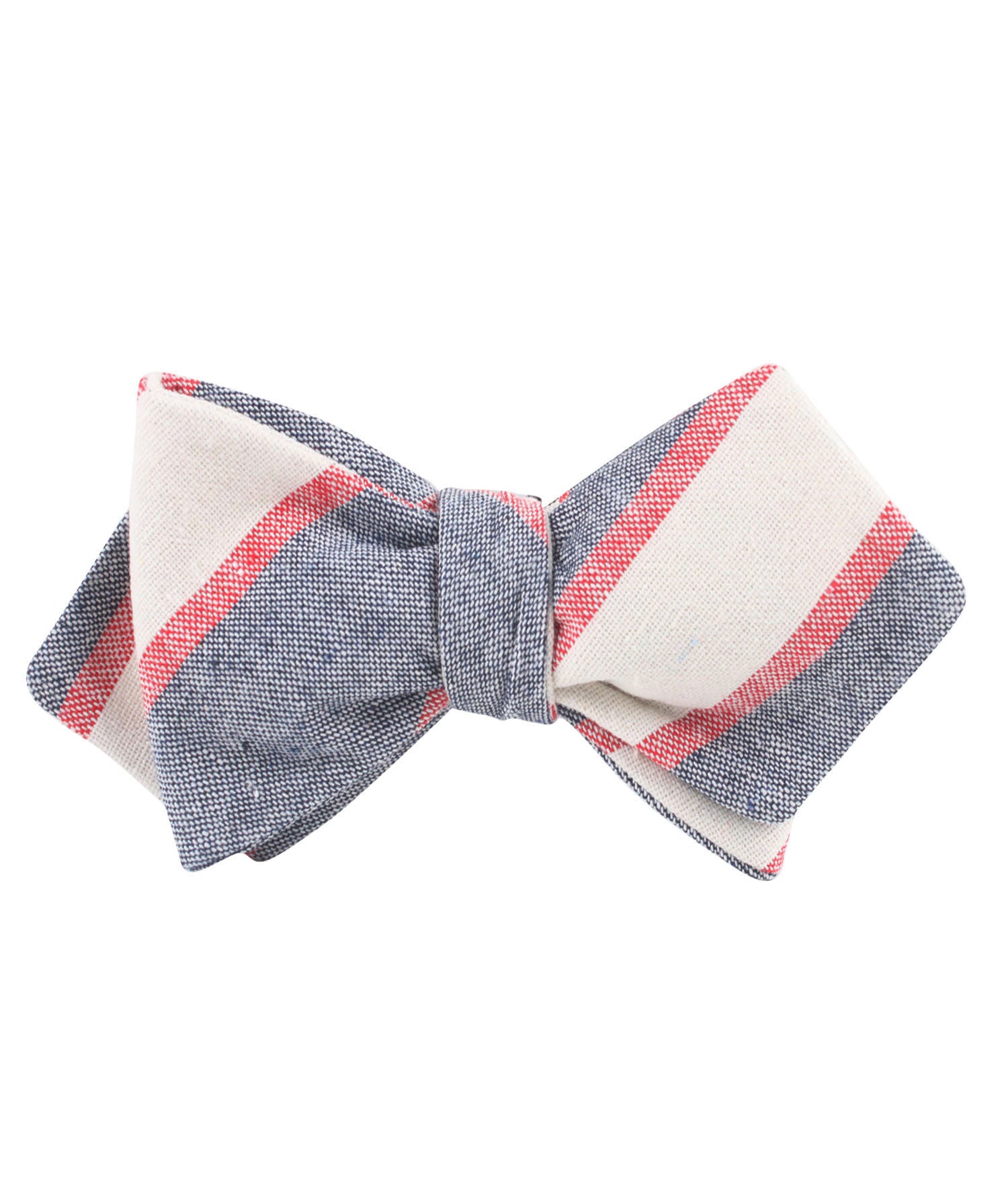 Napoleon Inferno Linen Diamond Self Bow Tie