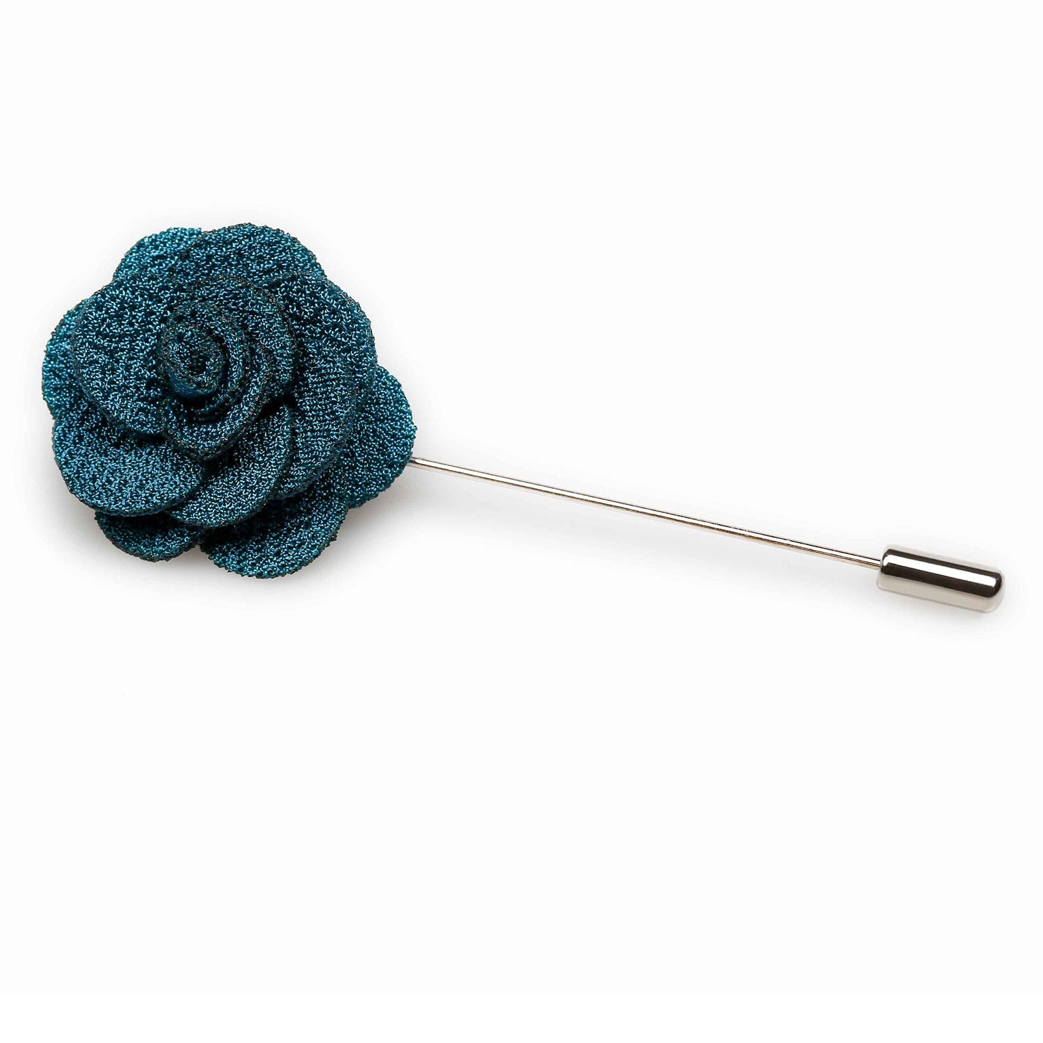 Teal Mini Lapel Flower