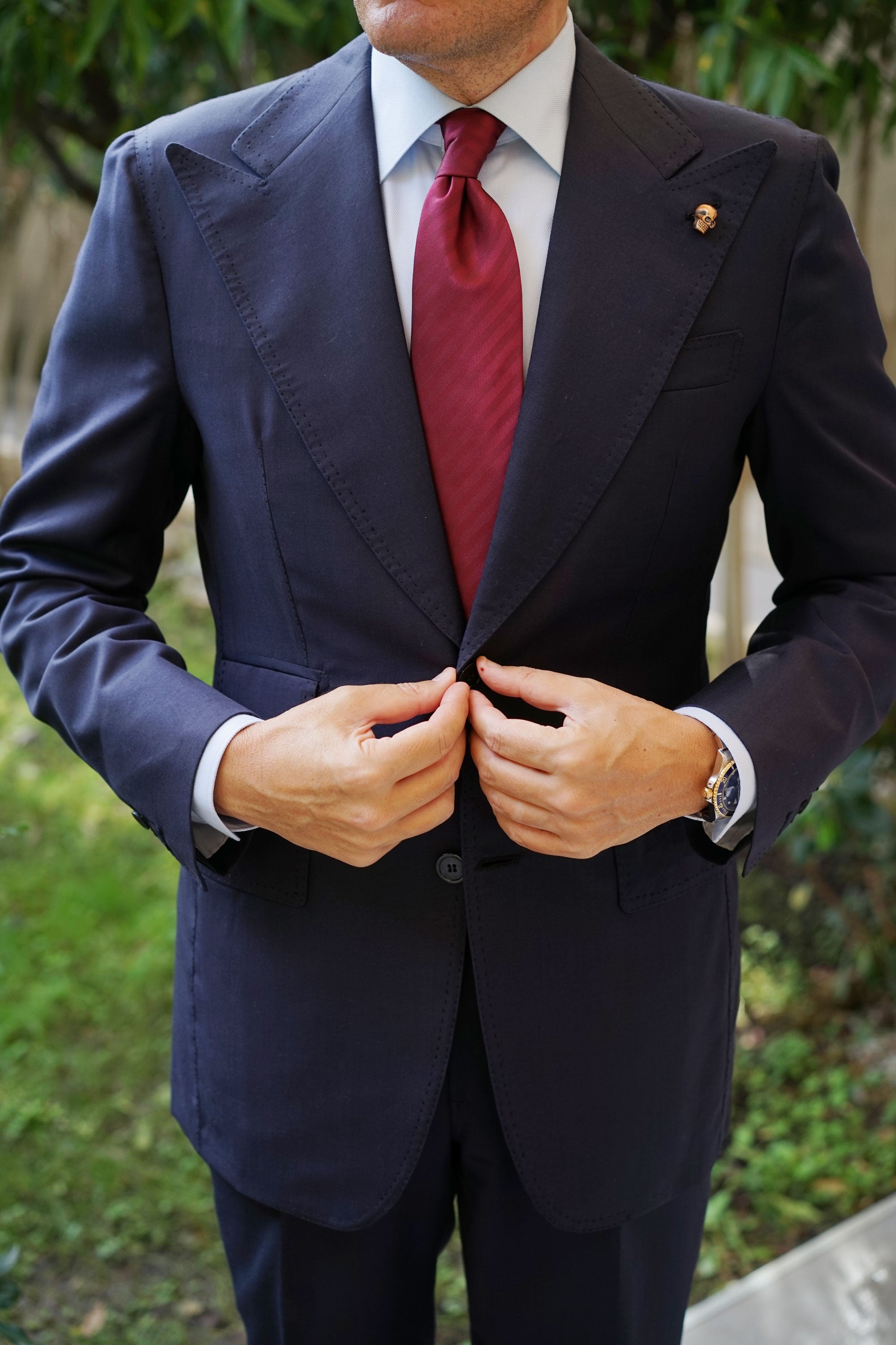 Antique Skull Lapel Pin