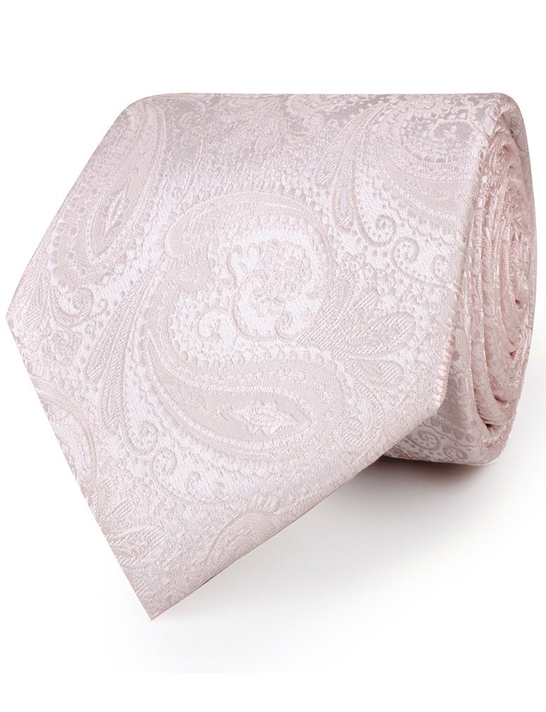 Nude Pink Paisley Necktie