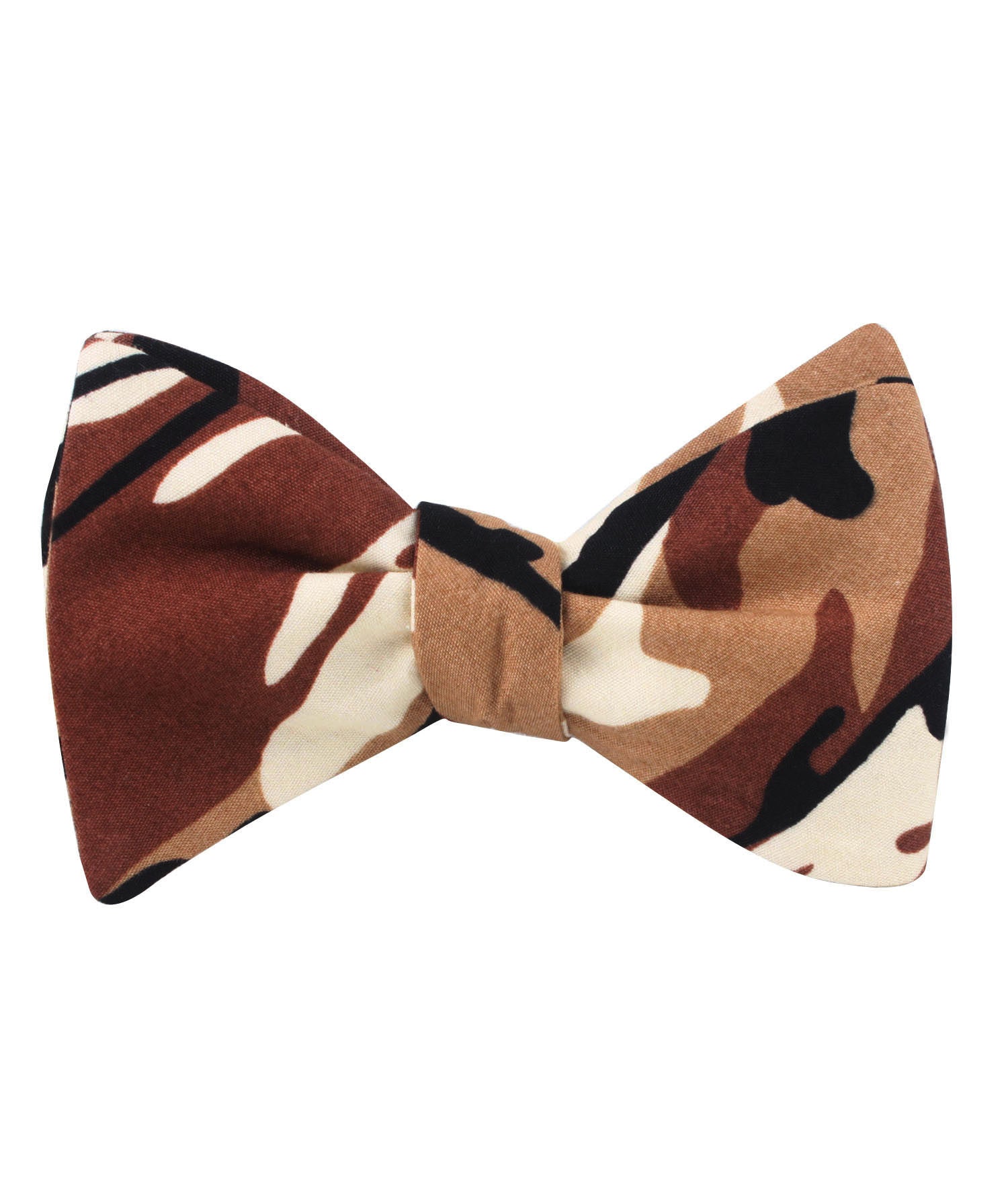 Desert Sand Camouflage Self Bow Tie