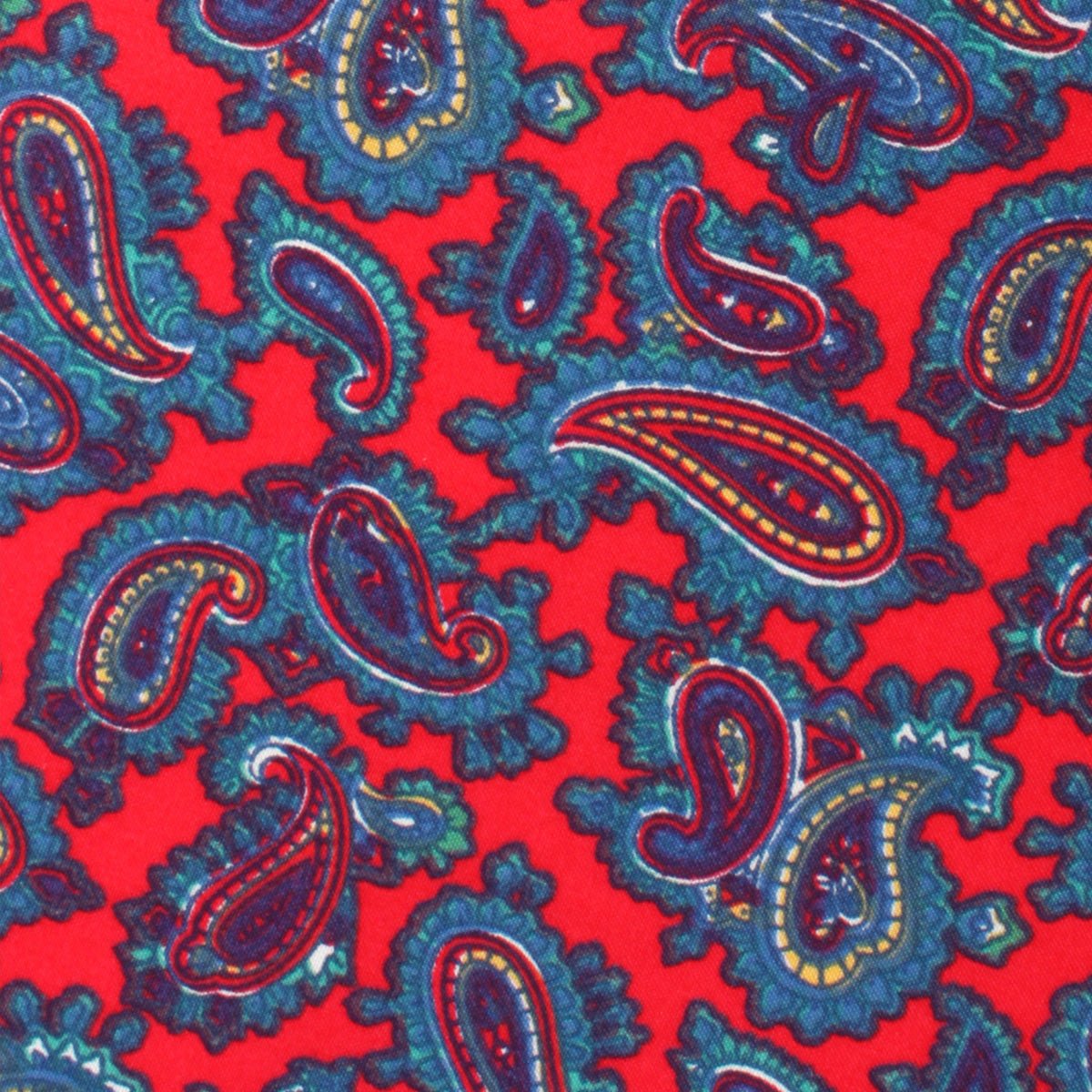 Valentina Red Shiraz Paisley Self Bow Tie