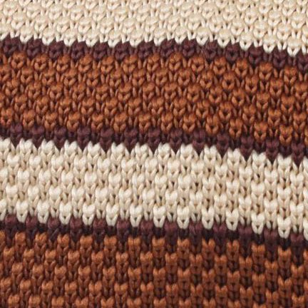 The Conqueror Brown Knitted Tie