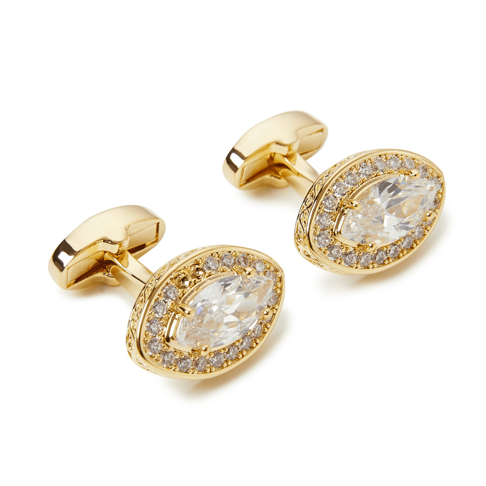 Oslo Crystal Marquis Cufflinks