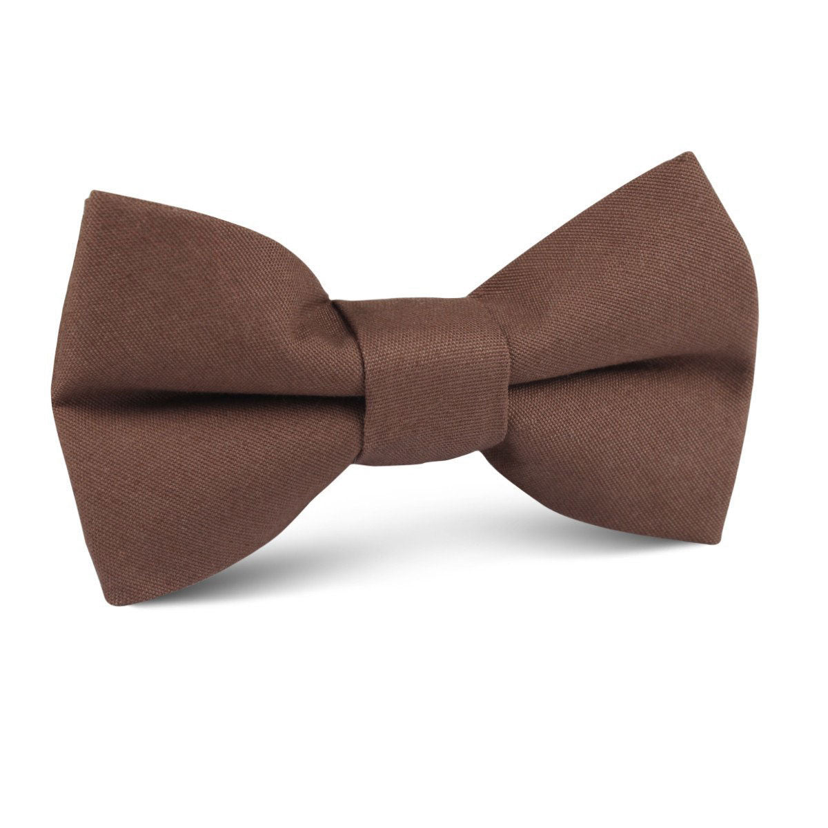 Brown Cotton Kids Bow Tie