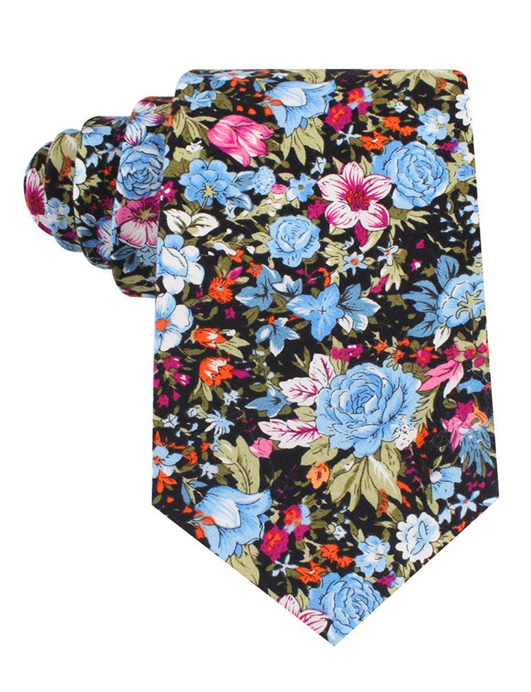 Scoglio D'Africa Violet Floral Tie